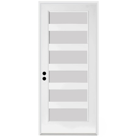 Trimlite Exterior Single Door, Right Hand/Inswing, 1.75 Thick, Fiberglass 2880RHISPSF20F6LS491626DM